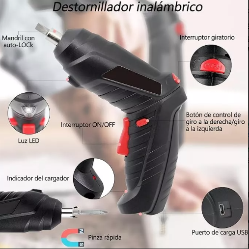 Destornillador electrico 47 en 1